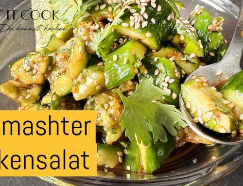 Gesmaschter Gurkensalat