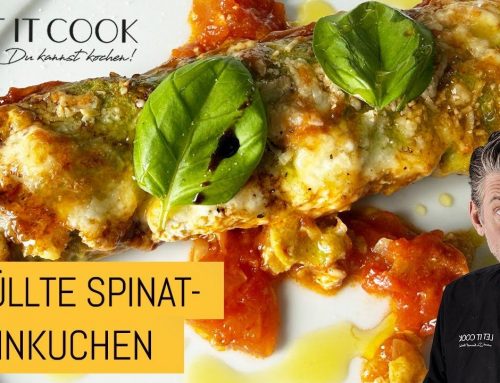 Gratinierte Ricotta Spinat Pfannkuchen