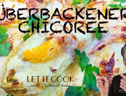 Gratinierter Chicorée mit Orangen und Walnuss